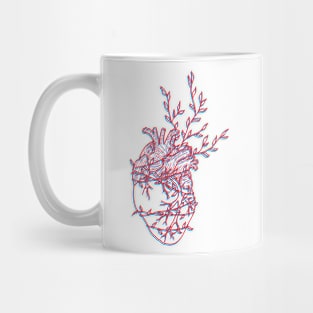 3D effect heart Mug